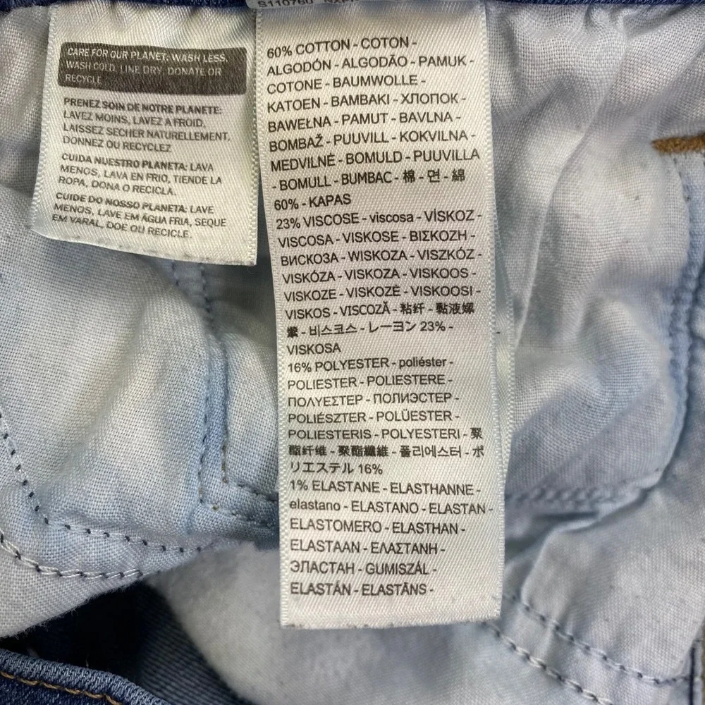 Levi Strauss Classic Bootcut Jeans Women 16S Blue Mid Rise Stretch (33.5x30)